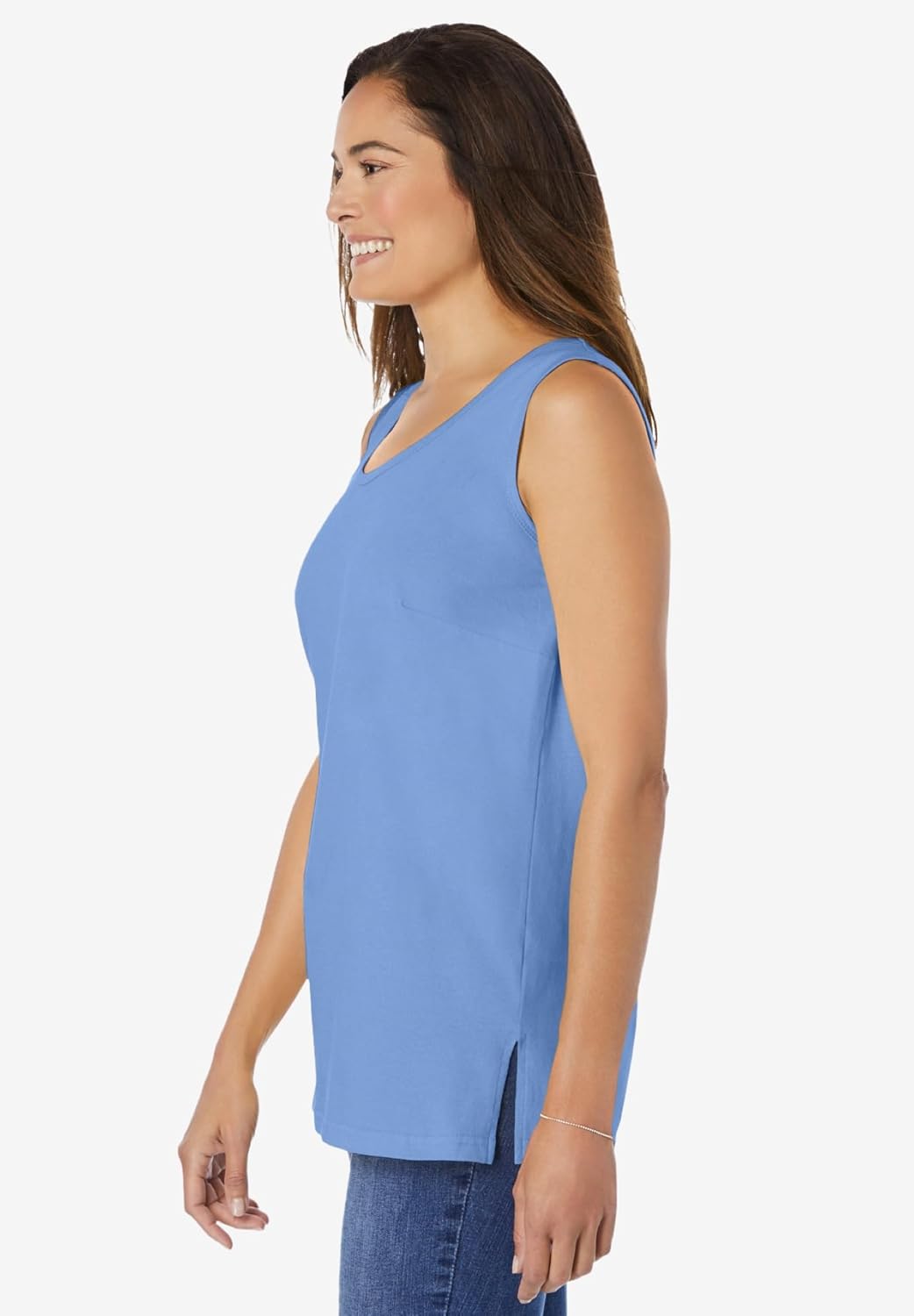 Woman Within Plus Size Perfect Scoopneck Tank (Petite Available) - Image 3