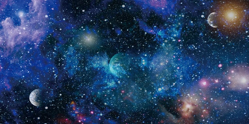 Deep Space Galaxy Nebula Photography Backdrop,Yeele 20x10ft Vinyl Universe Sparkling Planet Galactics Starry Sky Milky Way Stars Background,Kid