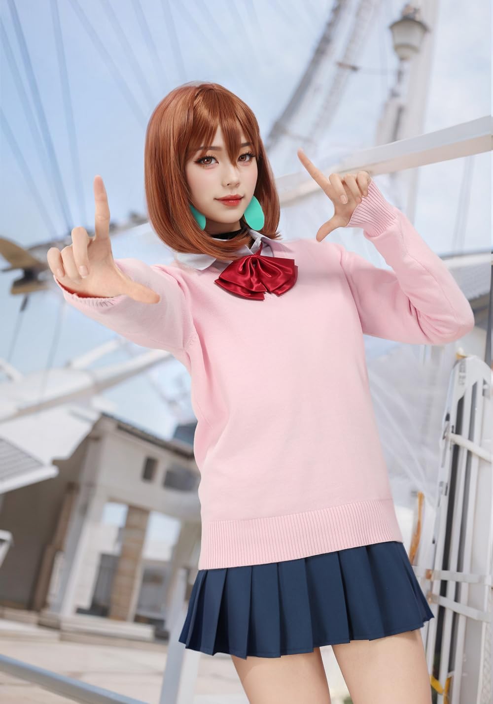 DAZCOS Ayase Cosplay Costume Adults Women US Size Anime Outfit Japanese JK Uniform Suit Dress for Halloween Party