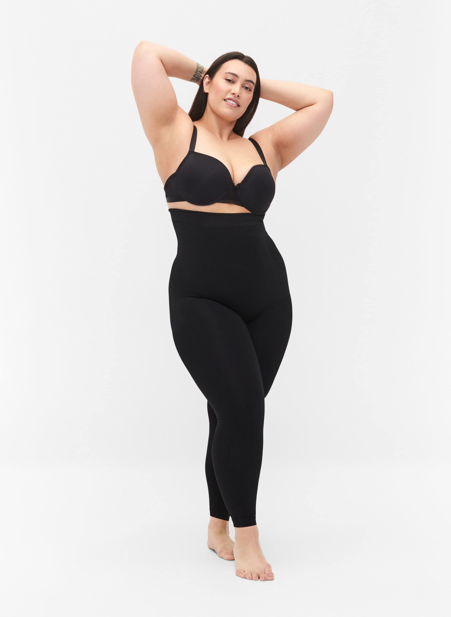 Zizzi Damen Große Größen Shapewear Leggings Hohe Taille Größe