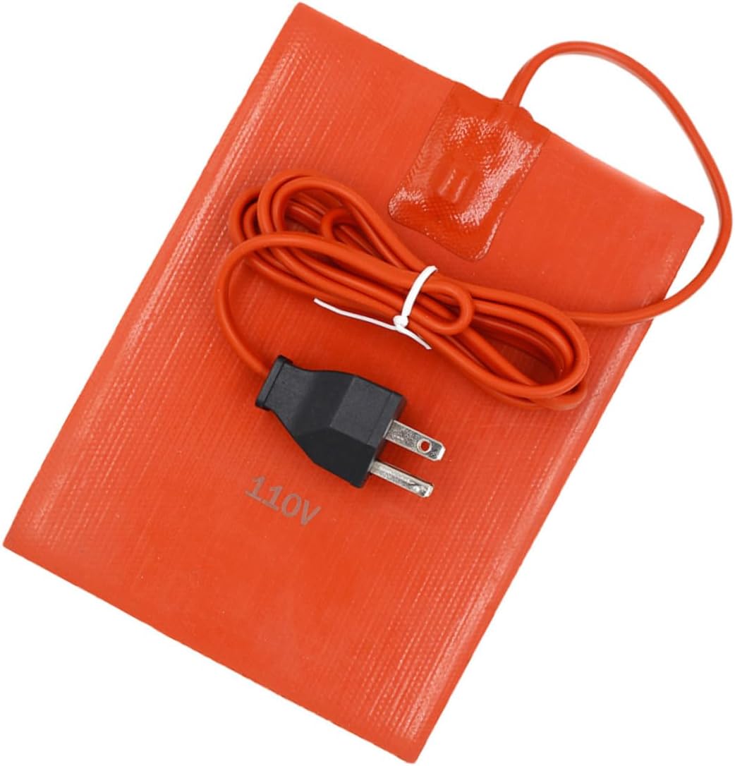 PRETYZOOM Engine Silicone Heater Pad 300W 6 x8 Oil Pan for Engine Block and Hydraulic Fluid Supply