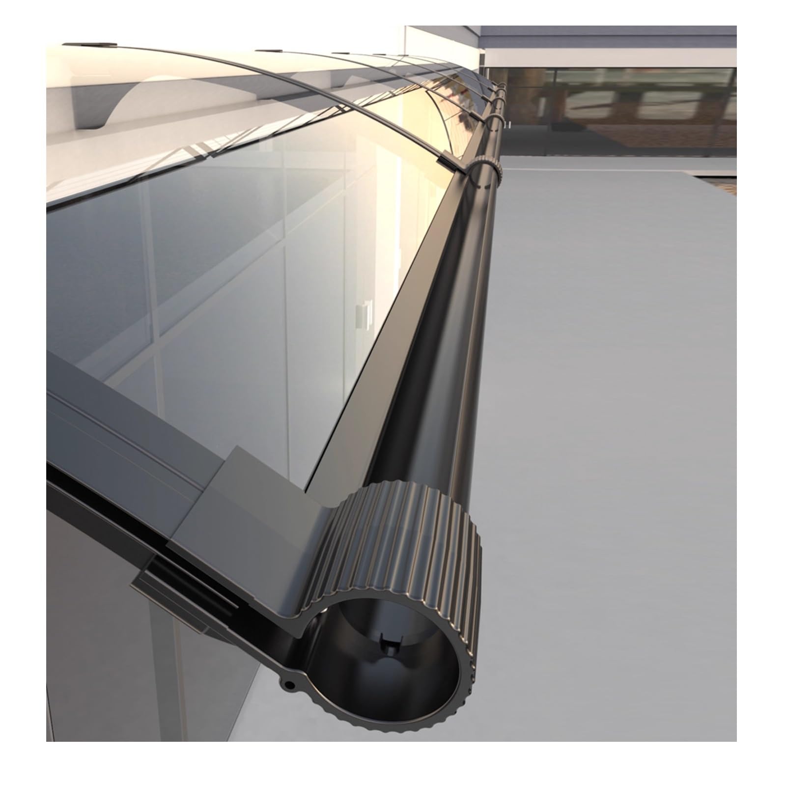 Auvent extérieur en polycarbonate pour éviter les infiltrations de pluie