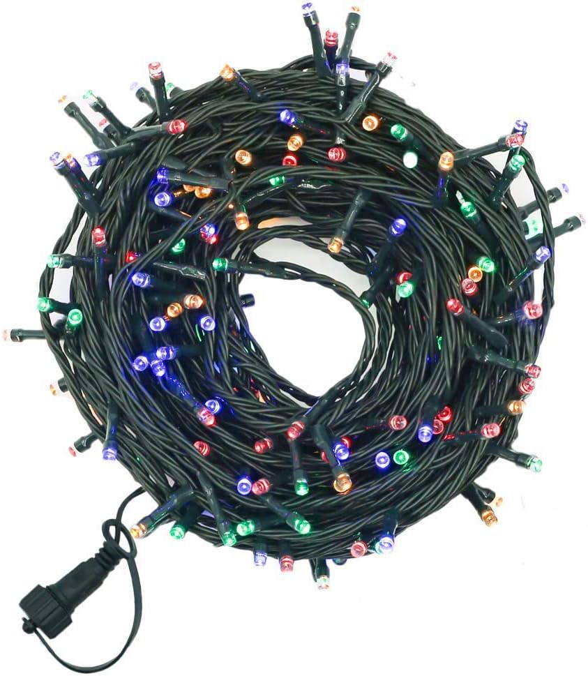 YASENN Christmas Lights String Lights 200LED 66Ft Connectable Fairy Lights 8 Lighting Modes with Timer for Garden Tree Patio Porch Easter Decorations(Multicolor)