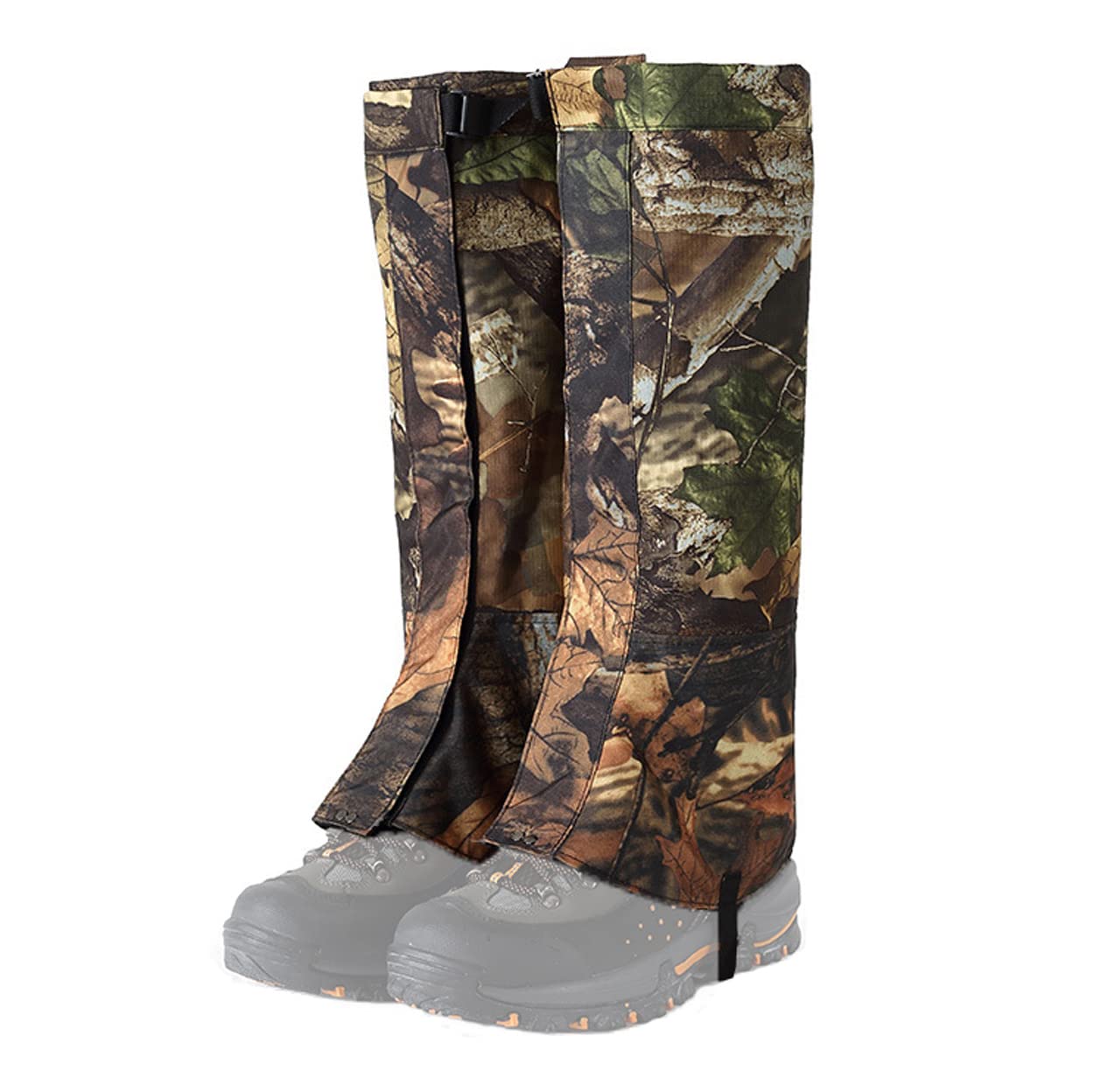 LANGWEI Guêtres De Chasse Camouflage, Guêtres De Botte De Neige Imperméables Réglables, Guêtres De Serpent Anti-Déchirure pour Hommes Femmes Marche Escalade Ski