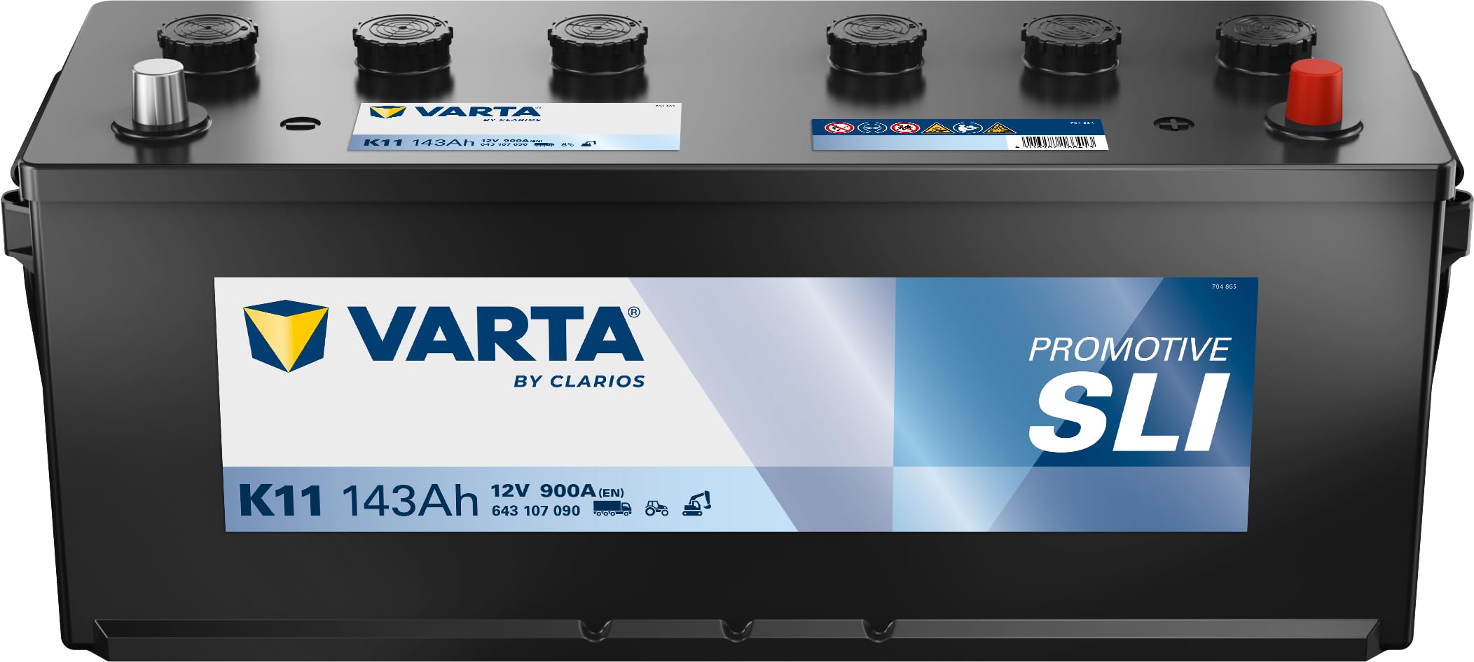 Batería Varta Promotive K11 de 12V y 143Ah para solucionar fallos de arranque en frío 5