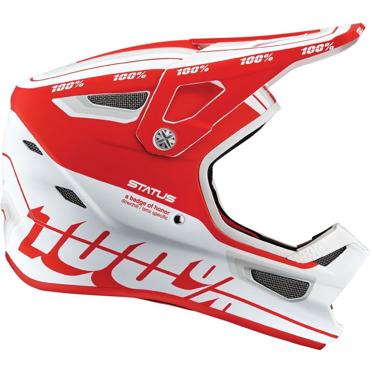 100% Downhill MTB-Helm Status Rot Gr. XL Sport & Freizeit