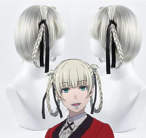 Anime Kakegurui Compulsive Gambler Momobami Kirari wig Cosplay Costume Women Synthetic Hair Halloween Party Role Play wigs Coser Wig