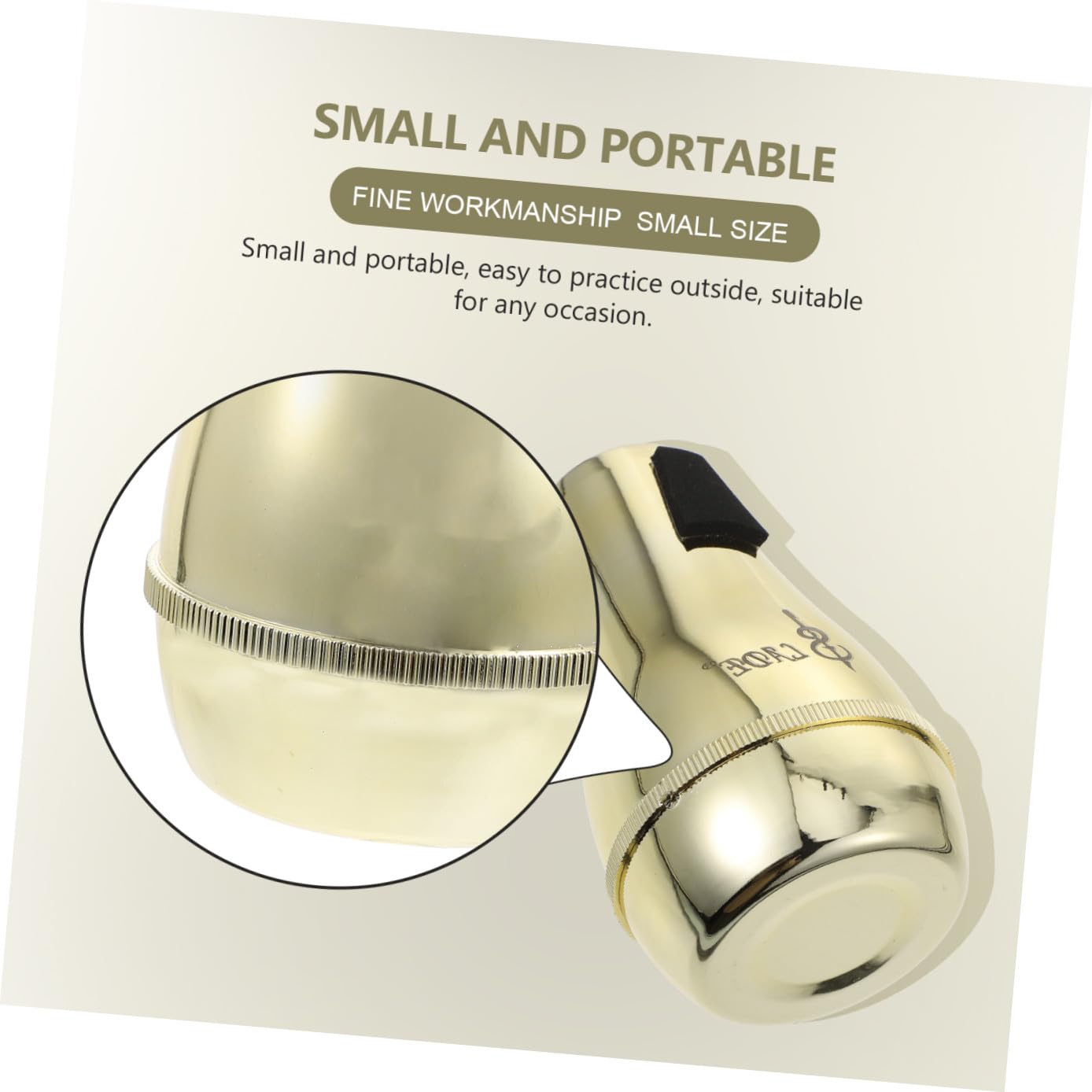 Sordina para Trombón Abs Dorada, 1 Pieza, Silenciador