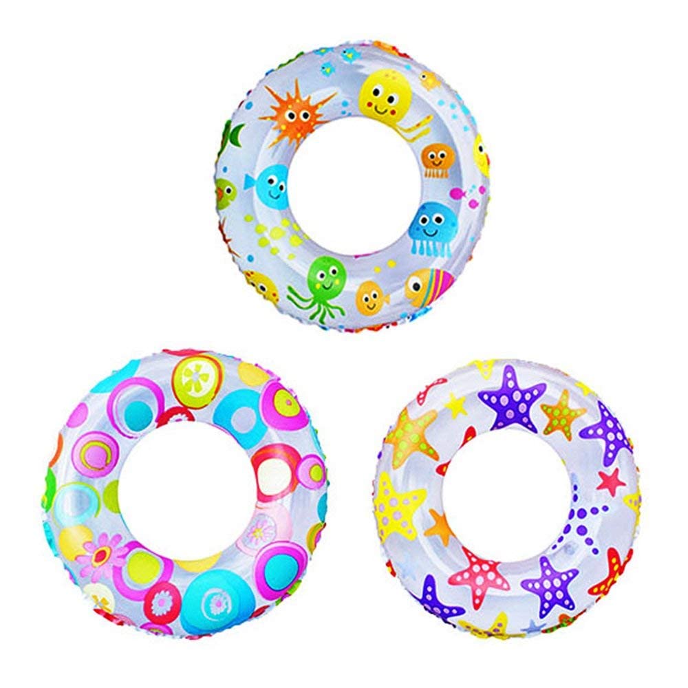 KARIVA Lively Print Swim Ring Inflatable Pool Tube || Printed Inflatable Swim Ring Blow up Raft Tube for Swimming Pool, Swim Rings Multicolor-Medium Pack of 1 (B0B3N6LCQ8) Amazon Price History, Amazon Price Tracker