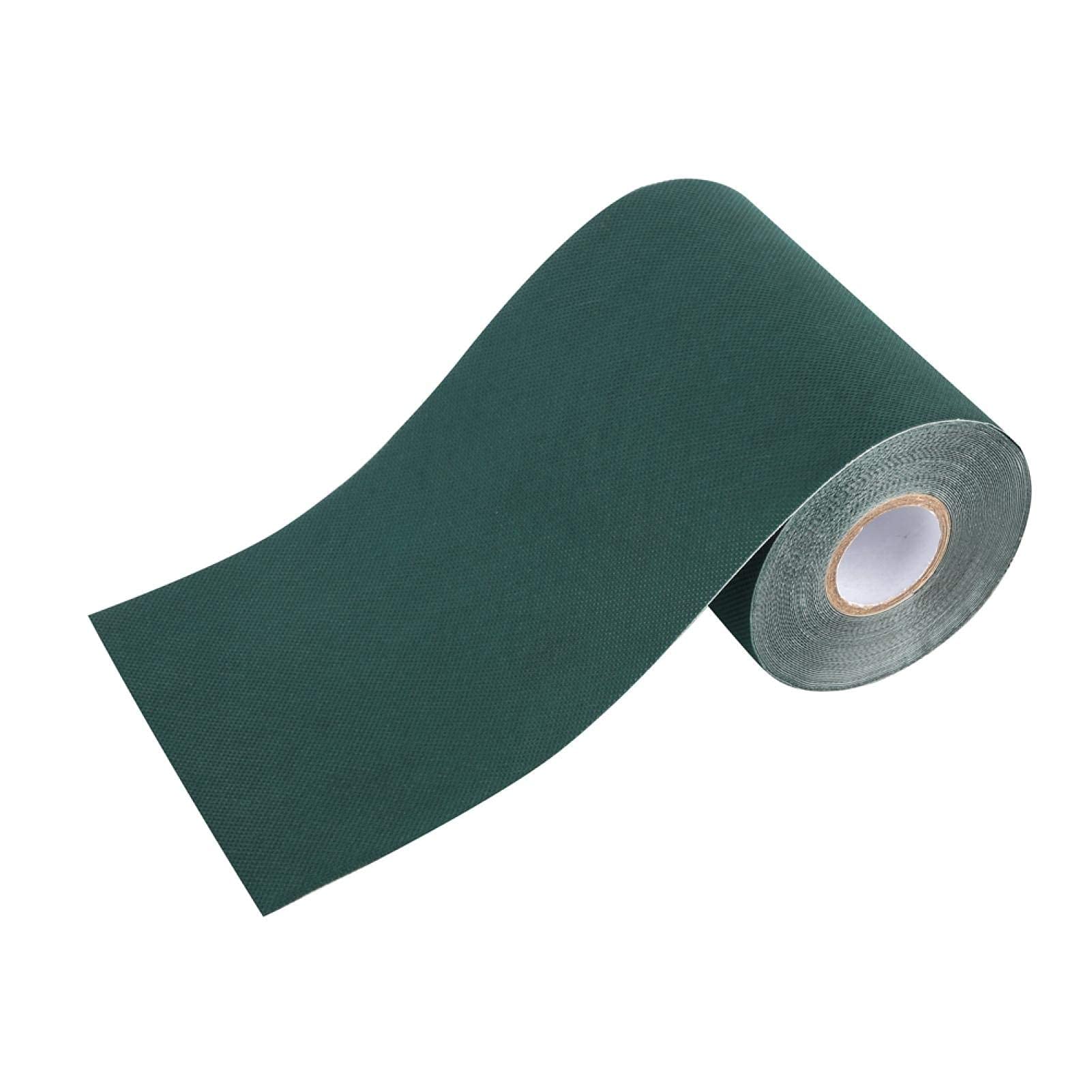 Tyenaza Adhésif de Gazon Artificiel de Bande d'herbe pour Les Sections de Couture de Bande synthétique de Bande de pelouse de Tapis d'herbe de Bande adhésive d'herbe 2 Couleurs 150mm * 10m(Vert)