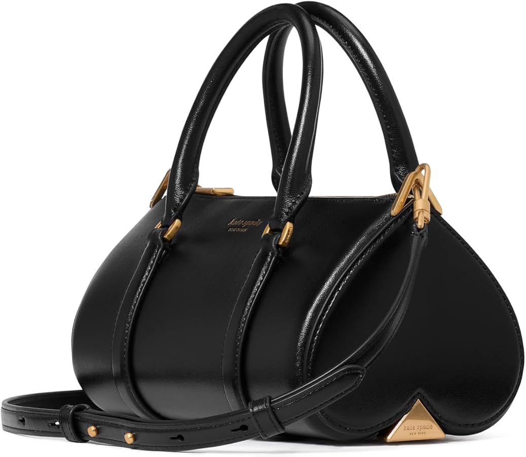 kate spade new york Spade Icon Fine Grain Leather Small Barrel Bag