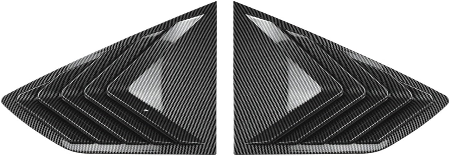 for BMW X6 G06 2019-2025 Rear Side Window Louver Shutter Trim Cover Carbon Fiber Look/Gloss Black Windshield Sun Shade Sunshield(Carbon Fiber Look)