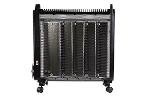 Cofan Radiador de Mica con Temporizador | Mando a distancia | Color blanco y negro | 1000/2000 w