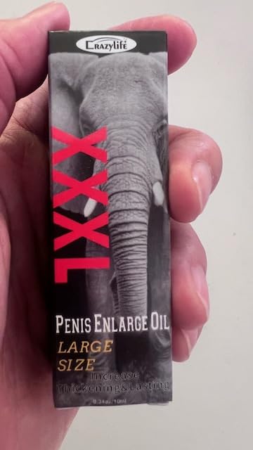 CRAZYLIFE Massage Enlargement Oil Increase Enlarge Oil Thicker Longer Stronger Large Size Enlarger Oil BLSEX for Men (F396-XXXL Large Size Oil)