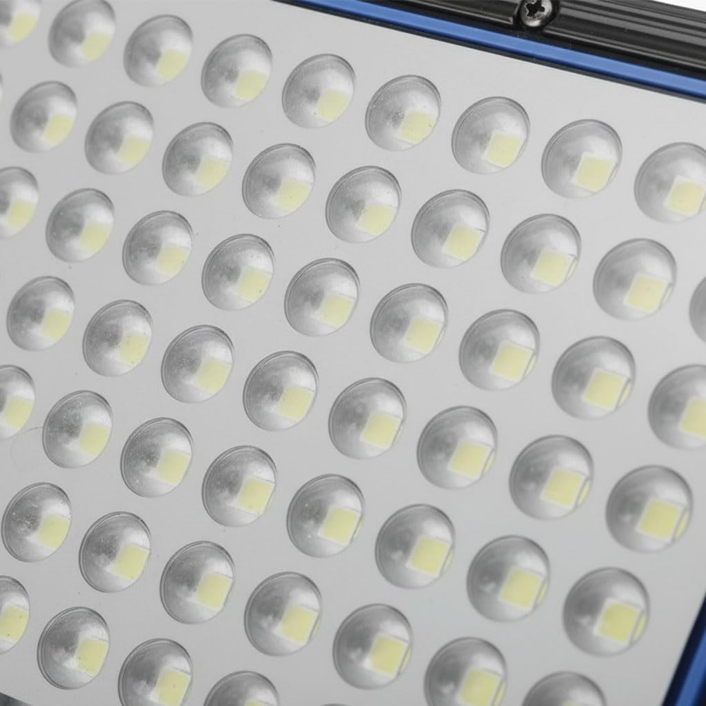 Faro LED Solare 2000W Esterno con Pannello Fotovoltaico IP65 Impermeabile Telecomando Luce Potente Giardino Cortile Strada Sensore Crepuscolare Lampada LED Alta Luminosità