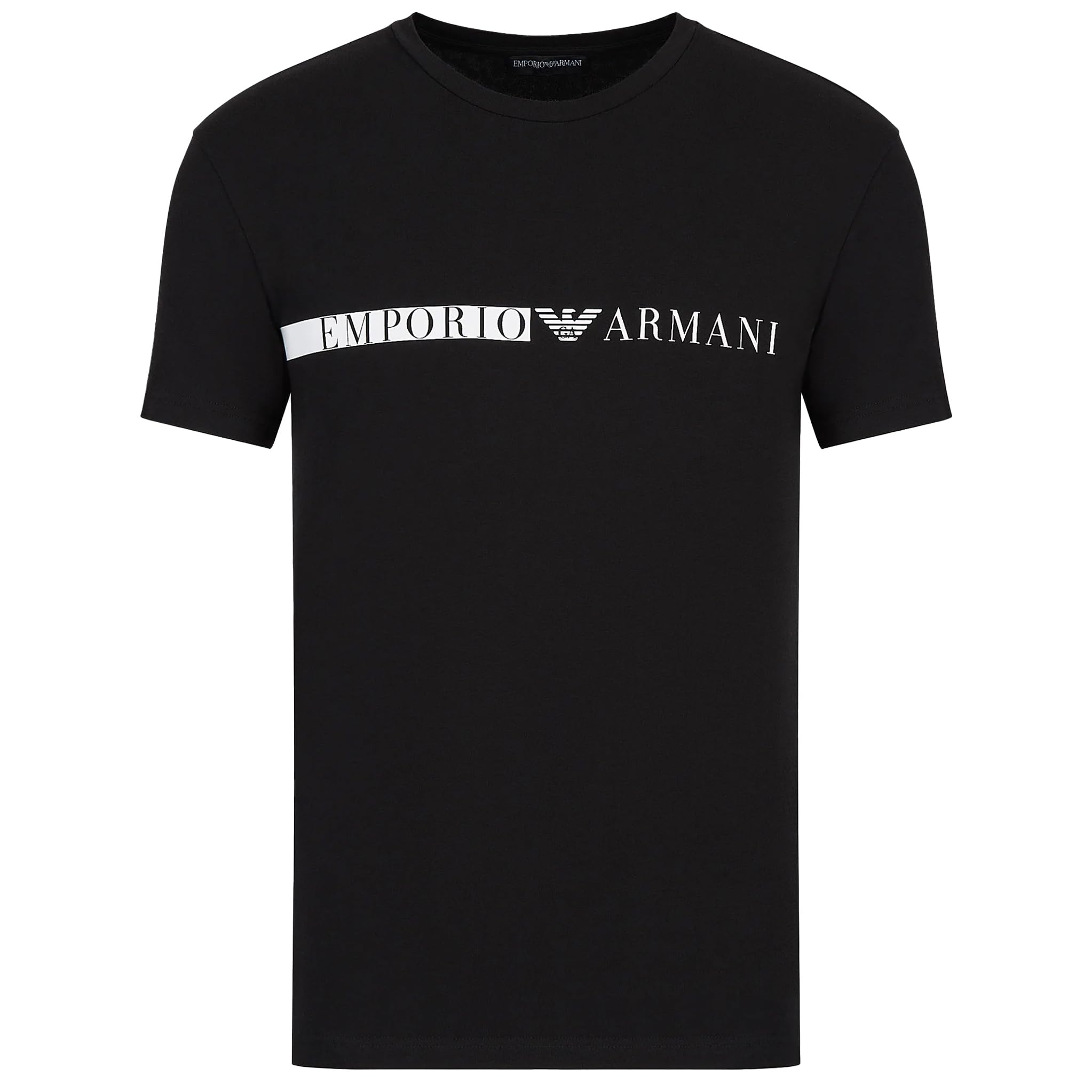 Emporio Armani Maglietta Uomo 111971 2F525, T-Shirt Manica Corta, Girocollo, Slim (Nero, M)