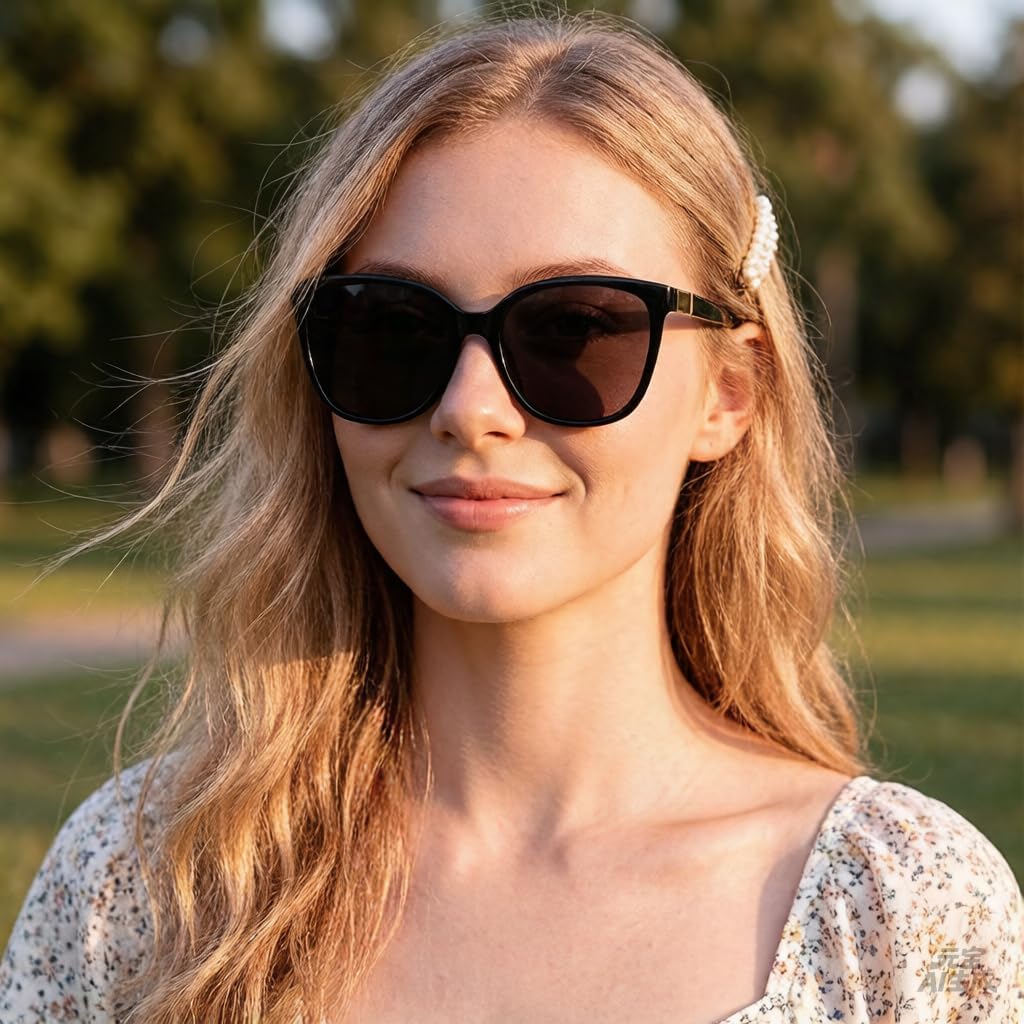 FIMILU 2pack Polarized Sunglasses for Women, Trendy Fashion Sun Glasses Square Retro Glasses UV Protection for Daily Outdoor - Image 3