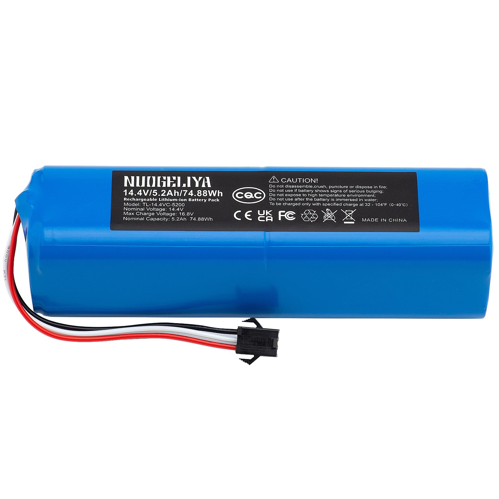 Roidmi Eve Plus Proscenic M7 ZUIRUNDA 14.4V 5200mAh Li-Ion Akku Ersatz Für , LDS M7 Pro, M8 Pro, M7 Max, U6, Lenovo LR1, UONI V980 Max, V980 Plus Ersatzakku Pro Vervangingsbatterij 14,4V