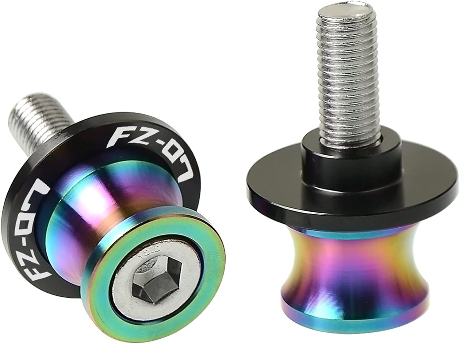 TOKAC Stand Screws M6 Swingarm Stand Screws Motorcycle Swing Arm Spools Sliders Bobbins for Yamaha FZ-07 FZ07 MT-07 MT07 2014 2015 2016 2017 2018 for Everyone (Color : Multicolor)