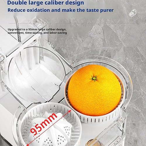 Miniatura 7 de 100W Electric Juicer Machine  500ml Twin Citrus Juice Maker with 18000 RPM High-Speed Motor, Easy-to-Clean & Dishwasher-Safe Parts, Fresh