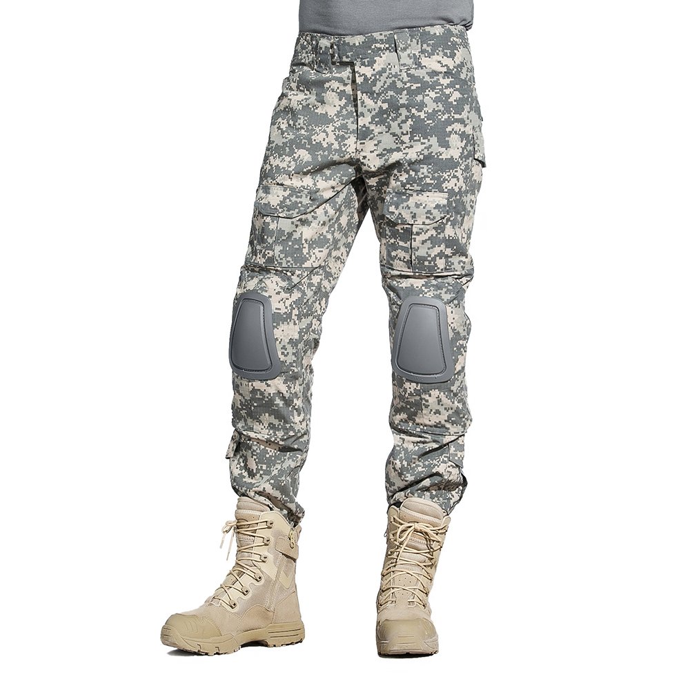 SINAIRSOFT Tactical Pants Shirt with Knee Pads Army Airsoft Combat BDU Pants Shirt — view 3