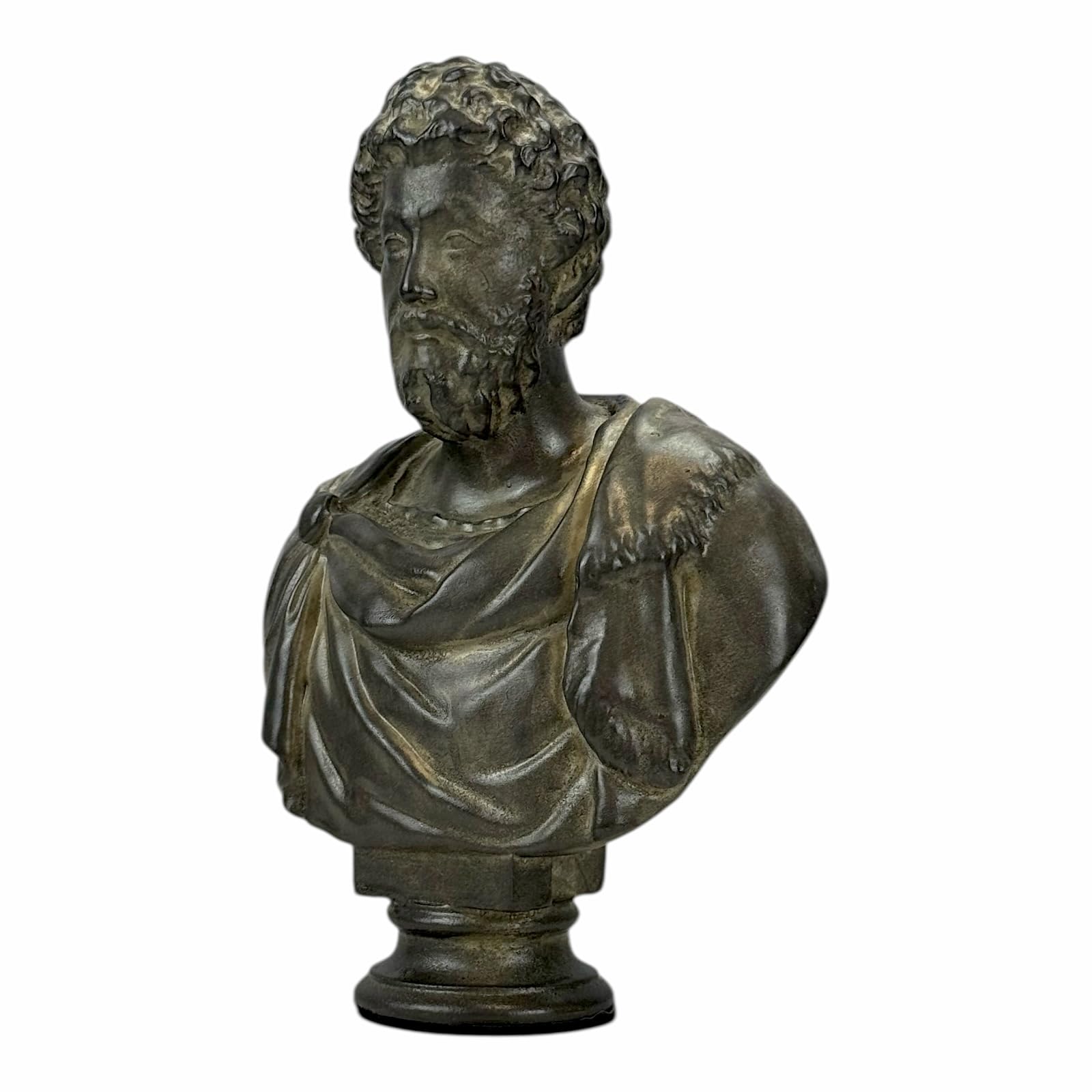 Busto Marco Aurelio – Scultura imperatore romano e filosofo stoico, arte greca fatta a mano, decorazione classica, 17,8 cm