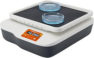 HHCCTEO Lab Digital Orbital Shaker, Adjustable Rotating Speed 40-200RPM, LED Digital Display Speed and Time, Orbital Rotator Shaker with Timed Mode