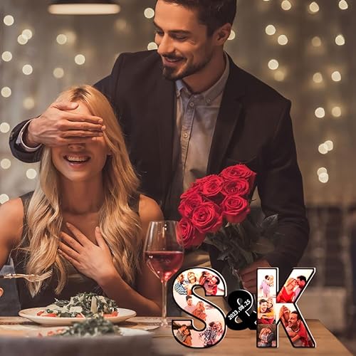 Miniatura 5 de Lámpara de collage de fotos con letras, luces personalizadas para collage de fotos, luz de imagen de letra, marcos de collage de fotos, regalos para