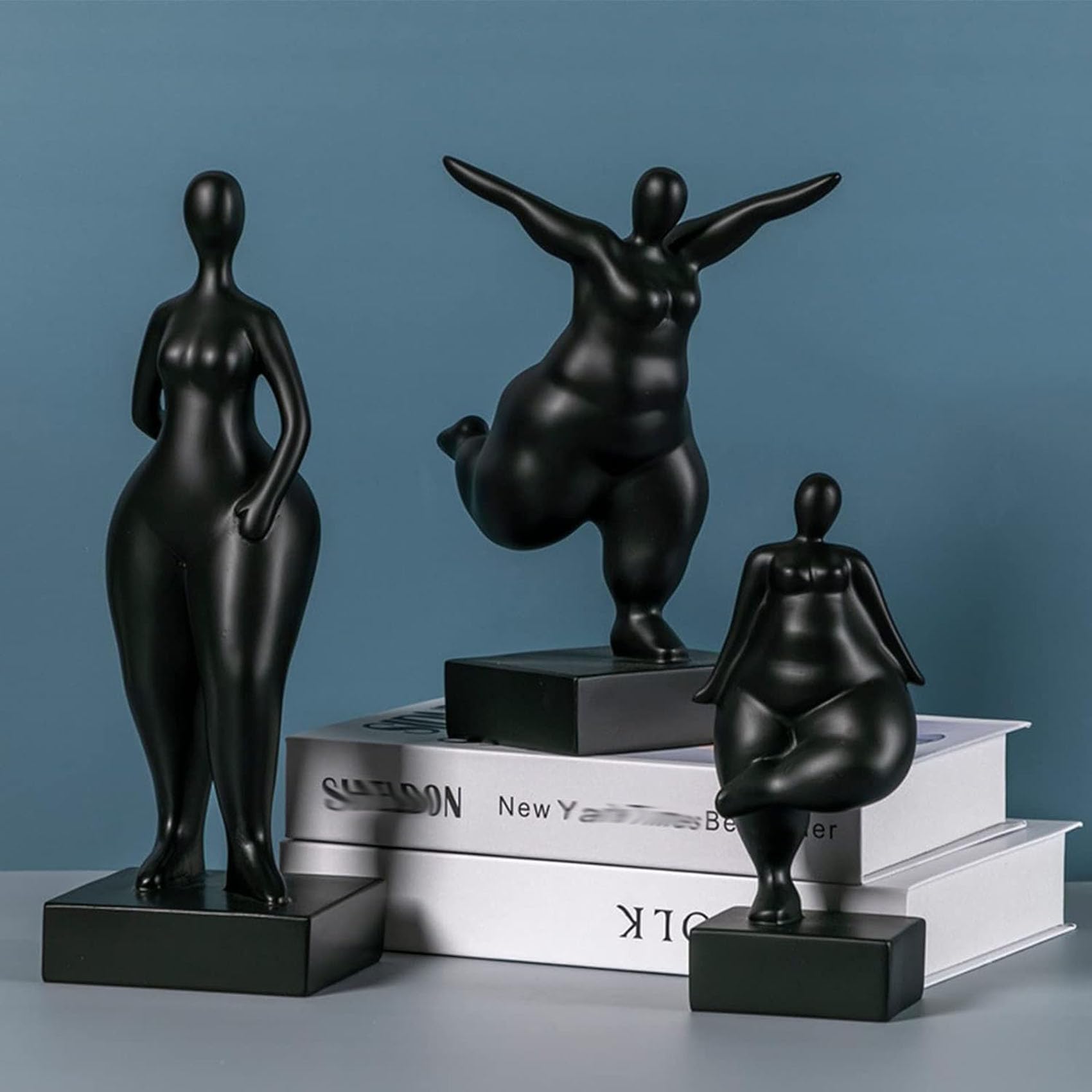 Amazon.co.jp: Jayiaine 裸の女性彫像太った女性抽象彫刻