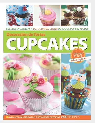 CUPCAKES: decoración de tortas: 5 (REPOSTERIA, PASTELERIA, POSTRE, TORTAS Y OTROS)