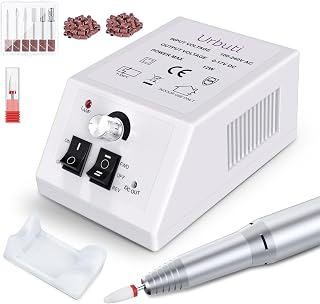 Professional Nail Drill, 30000RPM Adjustable Speed Electric Nail Drill Machine, Nail File Drill for Acrylic Nails Gel Nails, With Sanding Bands 7 Nail Drill Bits for Home & Salon