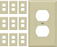 Vista 60 de ENERLITES - Placa de pared doble sin tornillos, cubierta de tomacorriente segura para niños, tamaño estándar, 1 cuadrilla, 4.68 x 2.93 pulgadas
