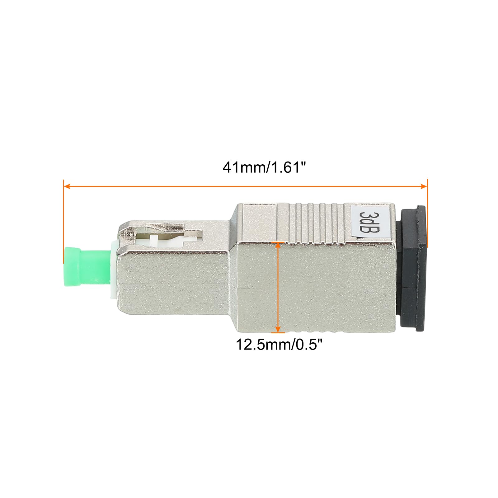 Atenuador De Fibra SC 3dB, Atenuador Óptico Fijo Monomodo SC/APC, Paquete De 5