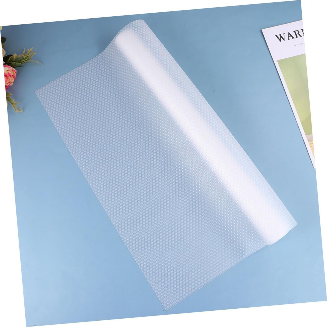 6Pcs Shelf Liner Non Slip Drawer Mat for Kitchen Cabinet and Refrigerator Multi Purpose Oil Protection Pad Easy to Cut