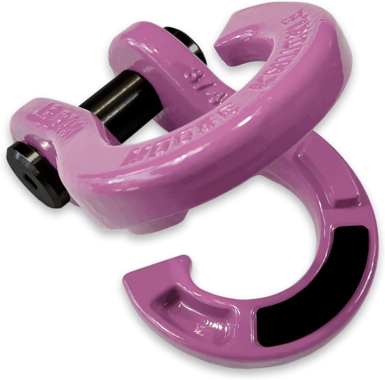 Moose Knuckle Offroad Jowl Split Shackle 3/4 | 10,000 lbs Capacity - Fits 2.0/2.5 inch D-Ring Tow Shackle Receiver Hitch Bracket Mount with 7/8" Pin | Pretty Pink