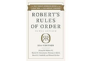 Robert's Rules of Order Made Easy 12th Edition
