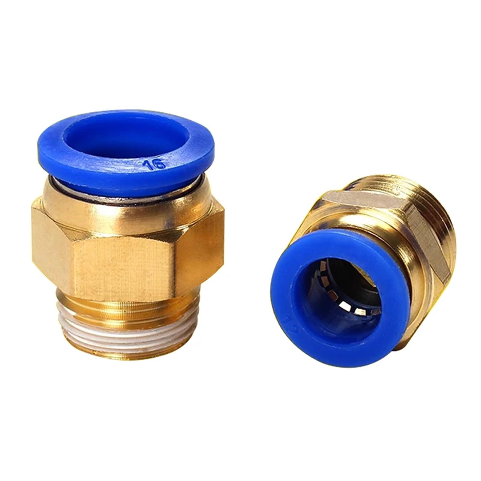 Pneumatic Connector Fitting PC 4mm 6mm 8mm 10mm 12mm 1/8" 1/4" 3/8" 1/2" Hose Fittings Pipe Quick Connectors 20/50/100Pcs(PC6-04 (1I2),50 PCS)
