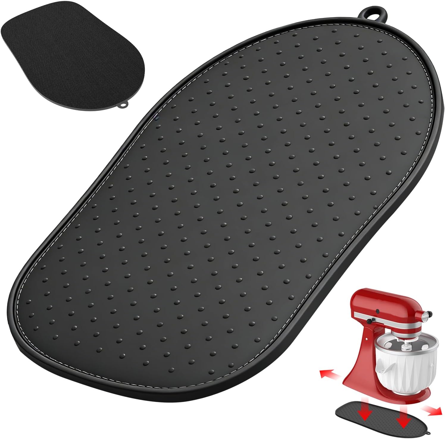 Mixer Sliding Mat for KitchenAid 4.5-5 Qt Tilt-Head Mixer, Silicone Rollable Sliding Tray for Kitchen Aid Accessories and Attachments, Appliance Slider mat for Easy Movement and Space-Saving Storage