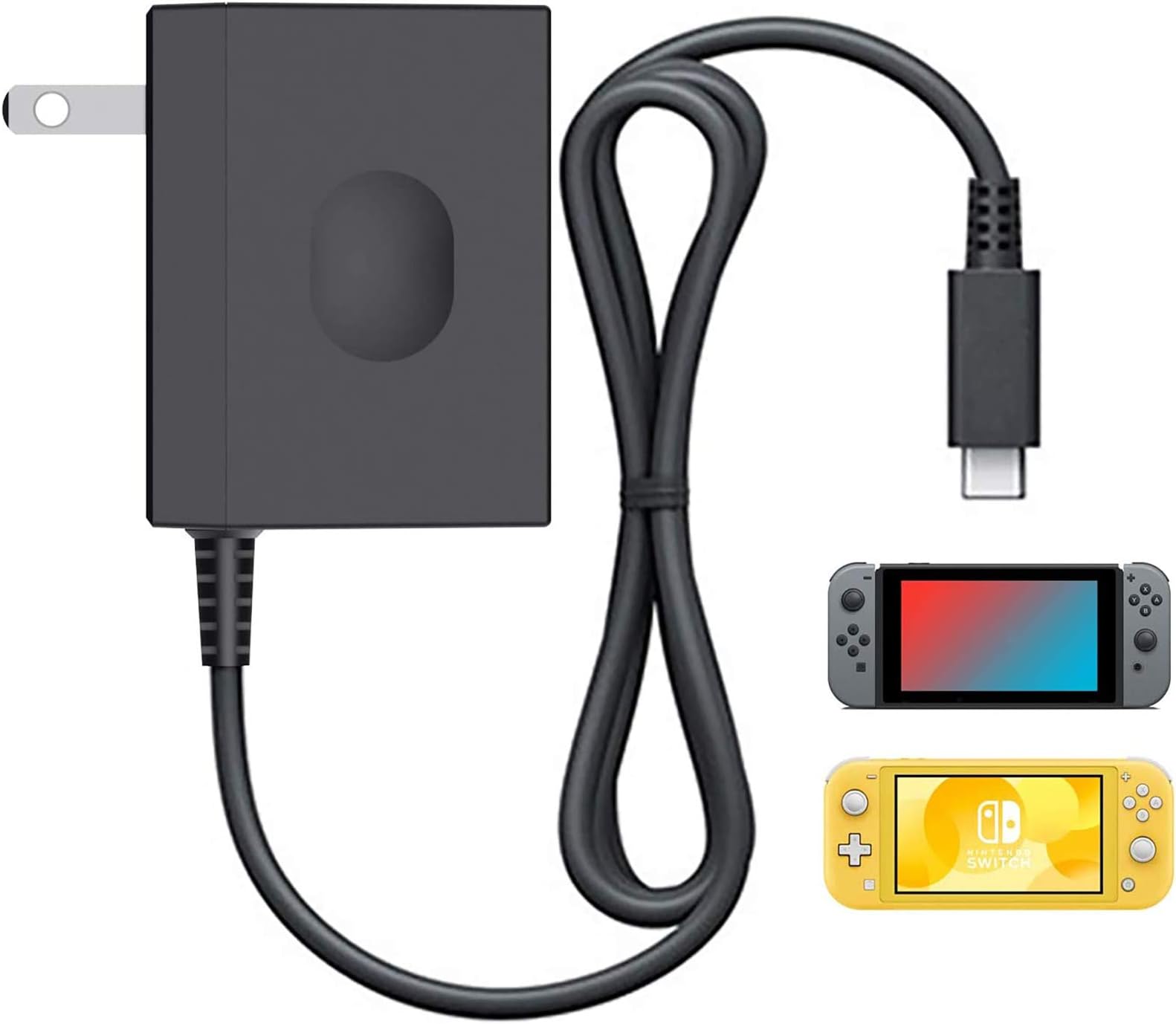 YCCSKY Retro Handheld Game Console with 64G TF Card,Support 10000+Games,3.5-inch Portable Rechargeable Open Source Game Console Emulator with Storage Case(Black) (Game Console) (Charger)