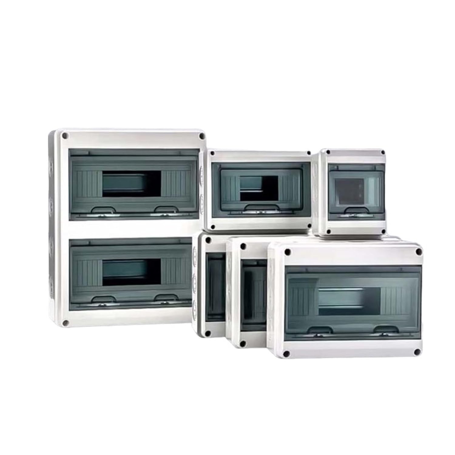 HL Series 5/8/12/15/18/24 Ways IP65 Waterproof Distribution Box Electrical Circuit Breaker PC ABS Plastic MCB Power Junction Box(HL-5WAY)