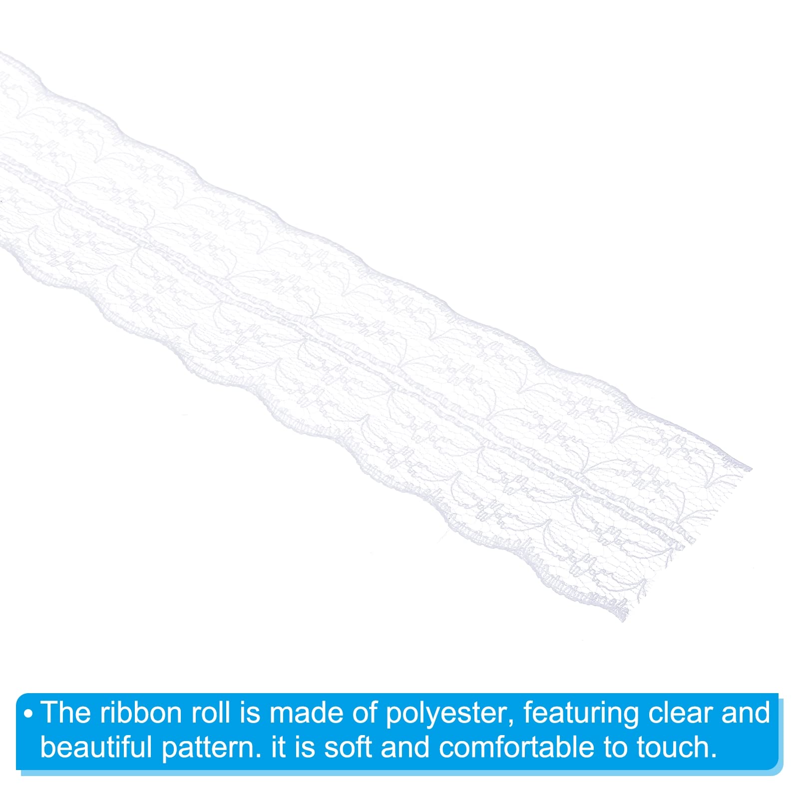 PATIKIL 1.8 Inch Wide 25 Yards Lace Trim Ribbon - Image 4