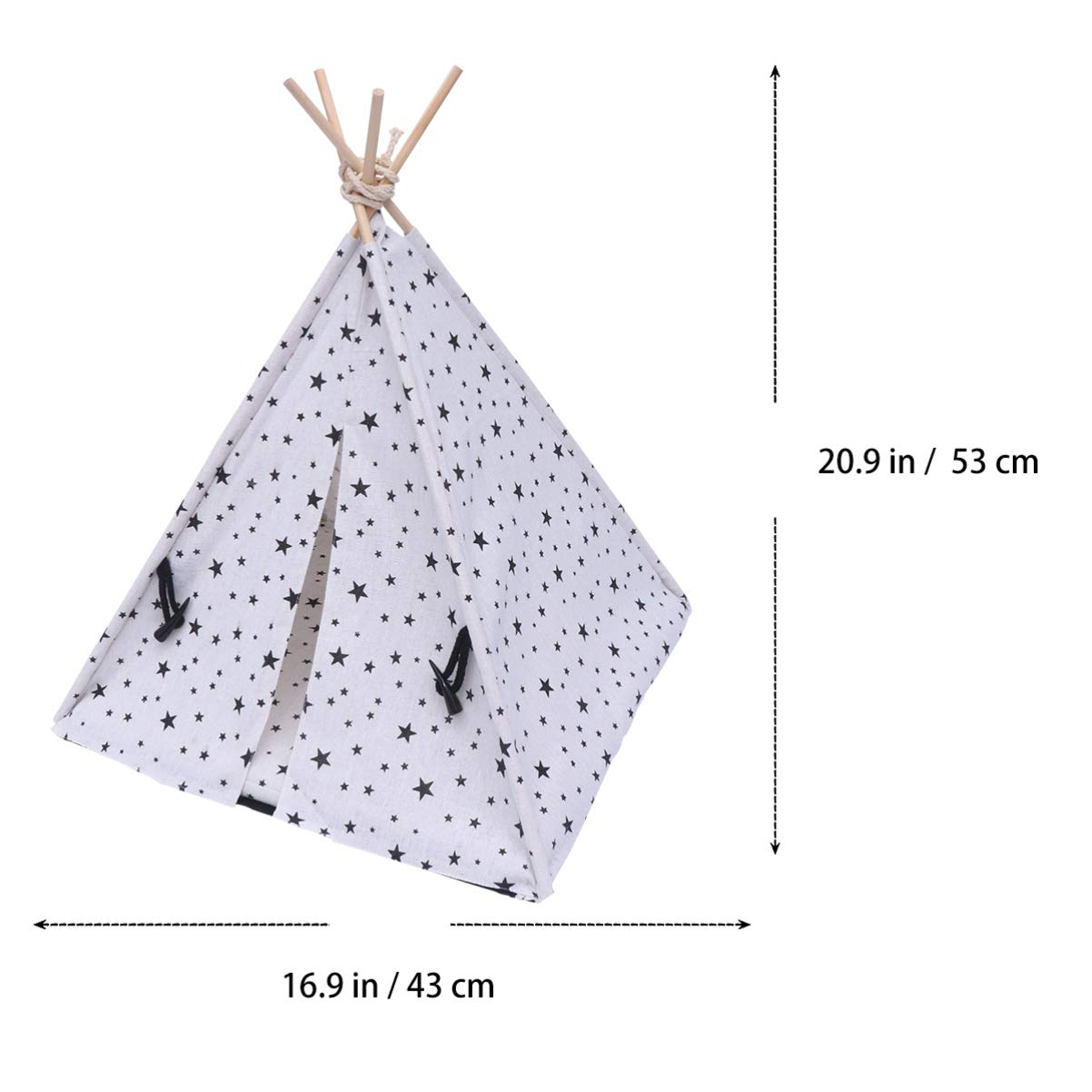 ULTECHNOVO pet tent pet teepee cot portable house washable cage washable dog beds for large s outside bed tent cat houses for outside heating guinea pig - Image 2