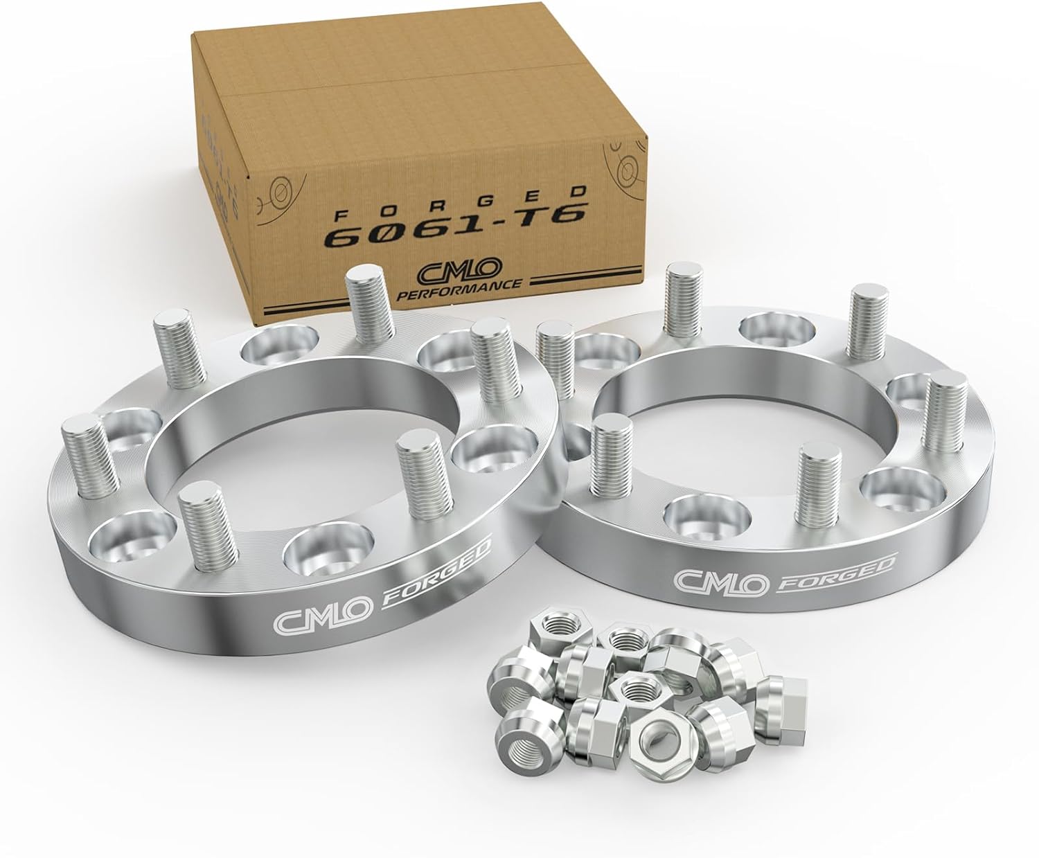 6x5.5 Wheel Spacers Forged 1 Inch (25mm) Compatible For GMC Jimmy C15 K15 K1500 K1500 Suburban, Chevy Blazer K1500, For Jeep Cherokee, International Scout (2pc 108mm 7/16-20 Studs) 6x139.7 Spacer