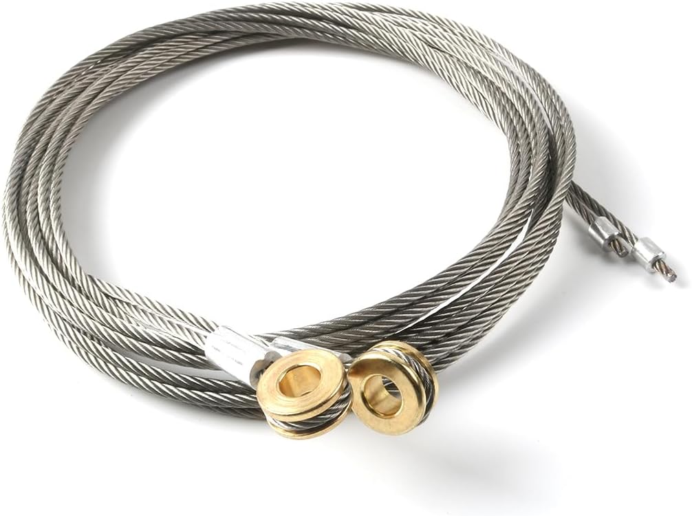 Whiting Todco Truck Door Trailer Door Roll Up Door Cables (Pair) 110″ with 5/16″ Eye