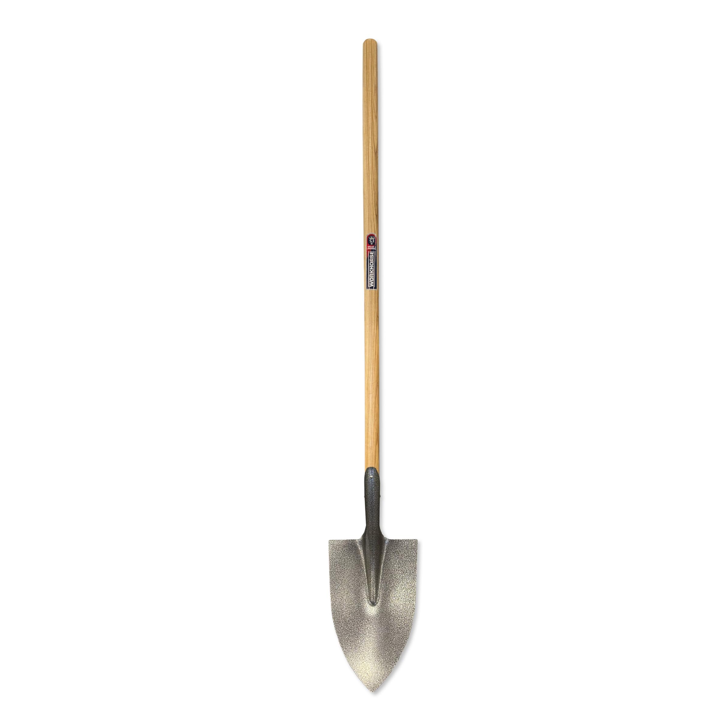 Spear & Jackson IRISHDS Pala Irlandesa de Punta, Acero al Carbono, Mango de Fresno, Pala de Excavación para Zanjeo, Tierra, Turba y Césped, Uso Profesional