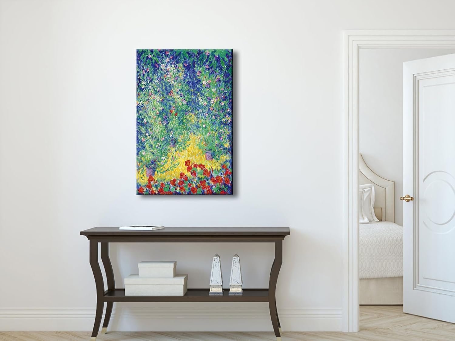 Wieco Art Large Canvas Prints Flowers in a Garden,1928 by Theodore Earl Butler Abstract Canvas Wall Art for Wall Decor and Home Office Decorations image 3