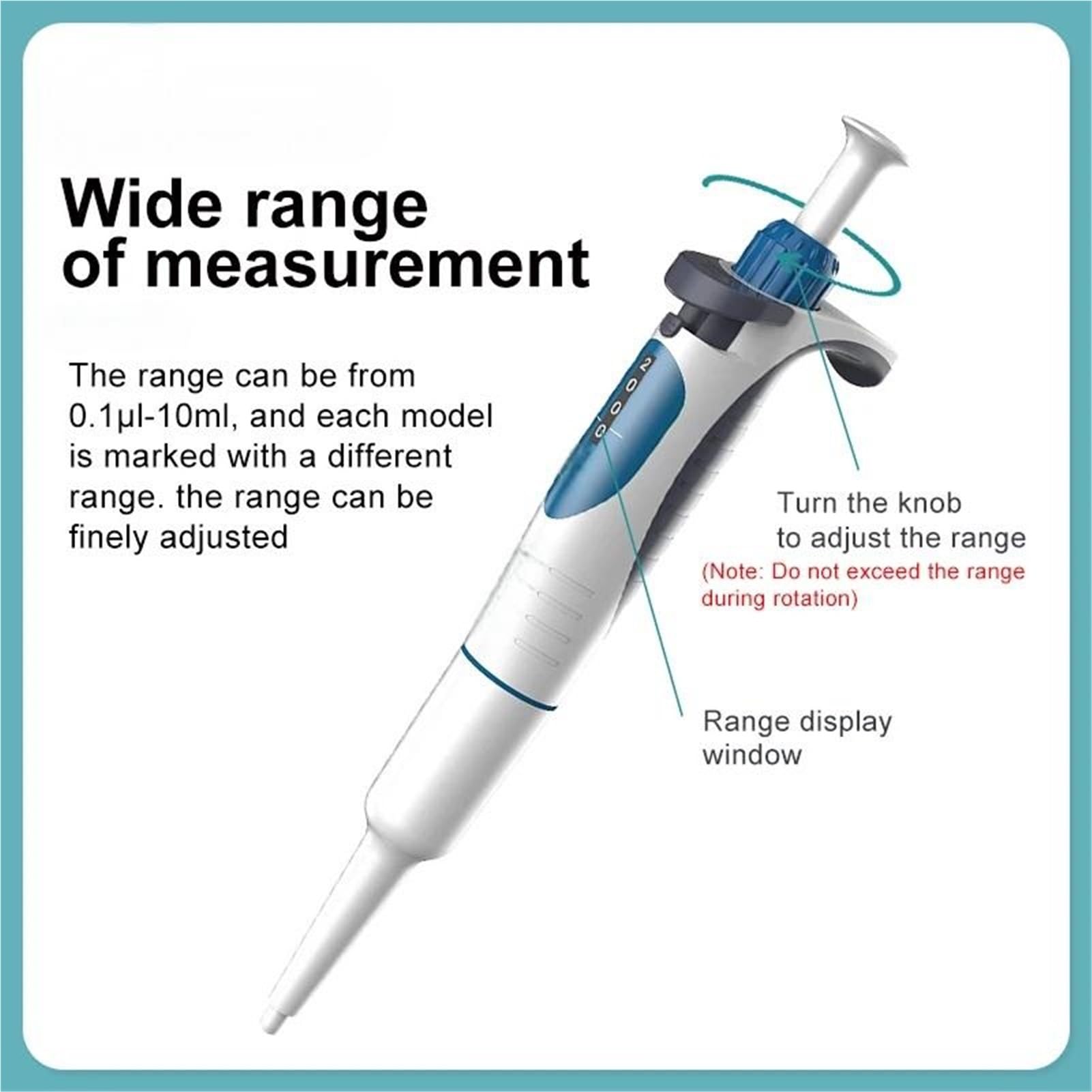 Laborpipette Digitale einstellbare Mikropipette Laborgeräte,Mikropipetten(1-10ml)