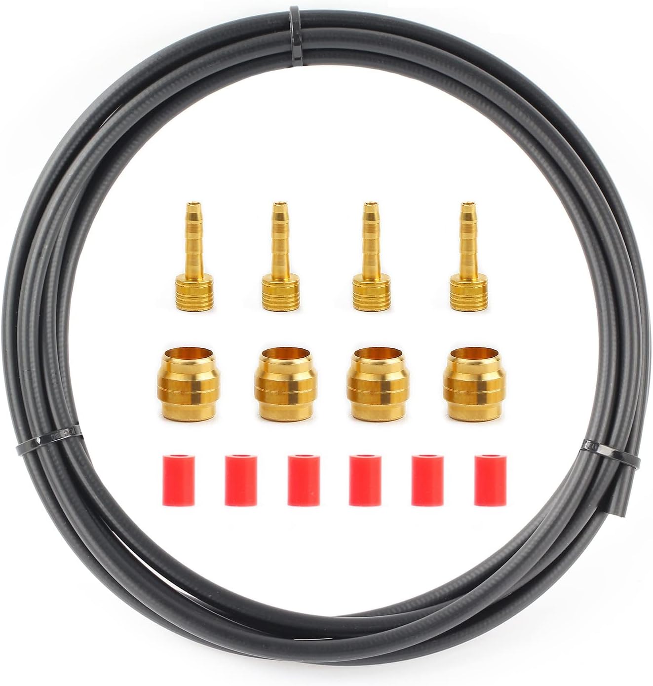 Replacement Bike Hydraulic Disc Brake Hose with Brass Olive