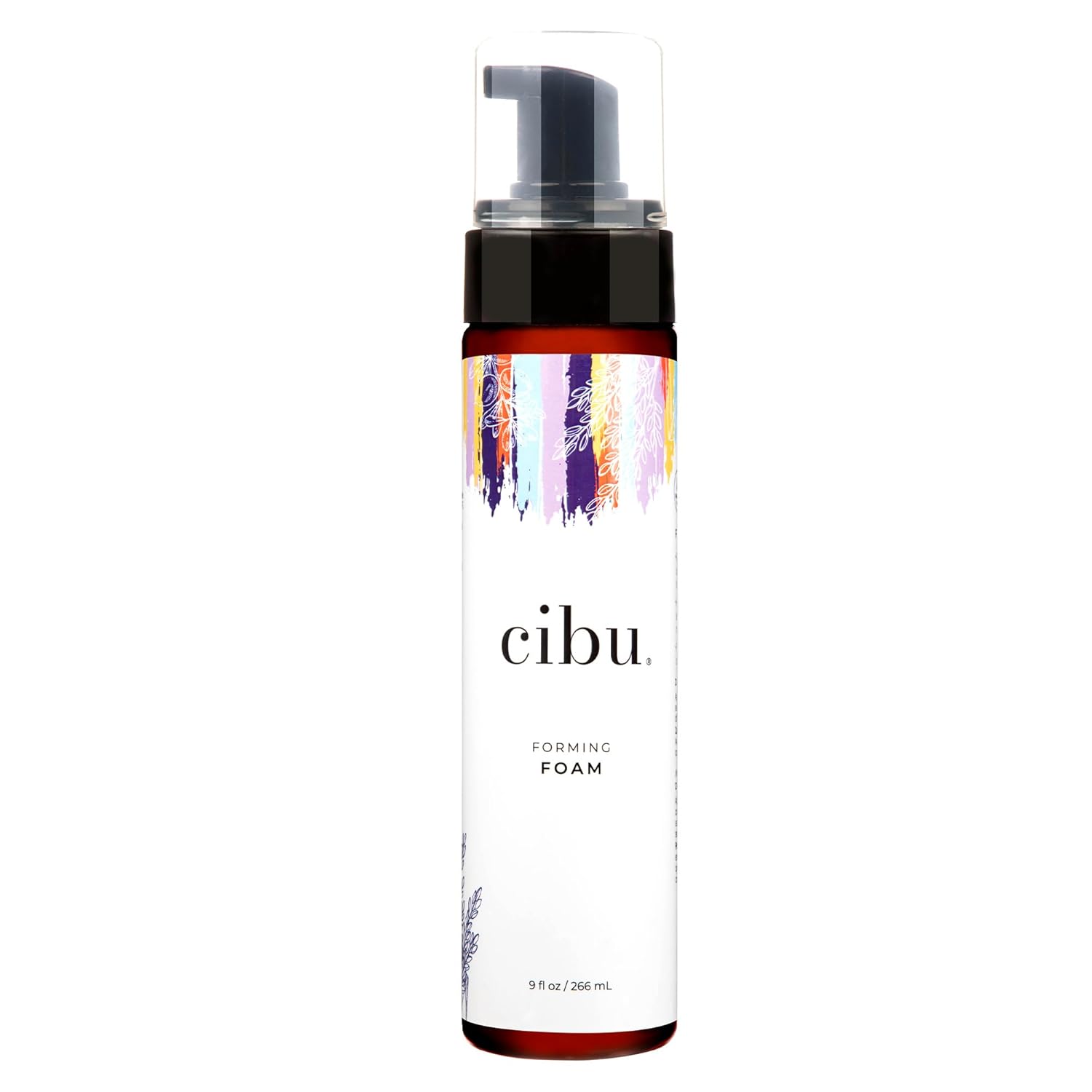CIBU Styling Foam - Hair Styling Agent, Forming Foam, 9 Fl Oz, Frizz Control, Lightweight Mousse, Nutrient Rich Rice Soy Protein Hemp Argan Seed Oils, Long Lasting Hold, Travel Size