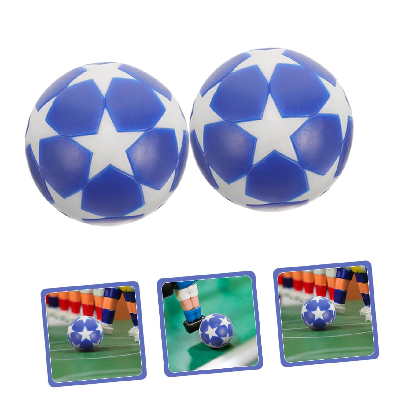 VICASKY 60piezas Balones De Fútbol Mini para Futbolín Repuestos De Mesa Fútbol Balones Accesorios para Diversión De Mesa